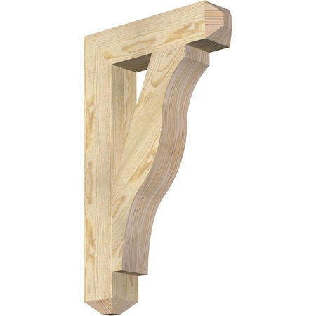 Ekena Millwork Funston Craftsman Rough Sawn Bracket, Douglas Fir, 4"W x 18"D x 30"H BKT04X18X30FST04RDF